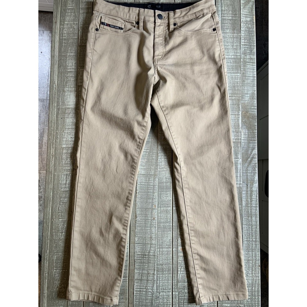 Fried Denim Slim Fit Khaki Pants Men's 32X30 Performance Stretch Men Pant